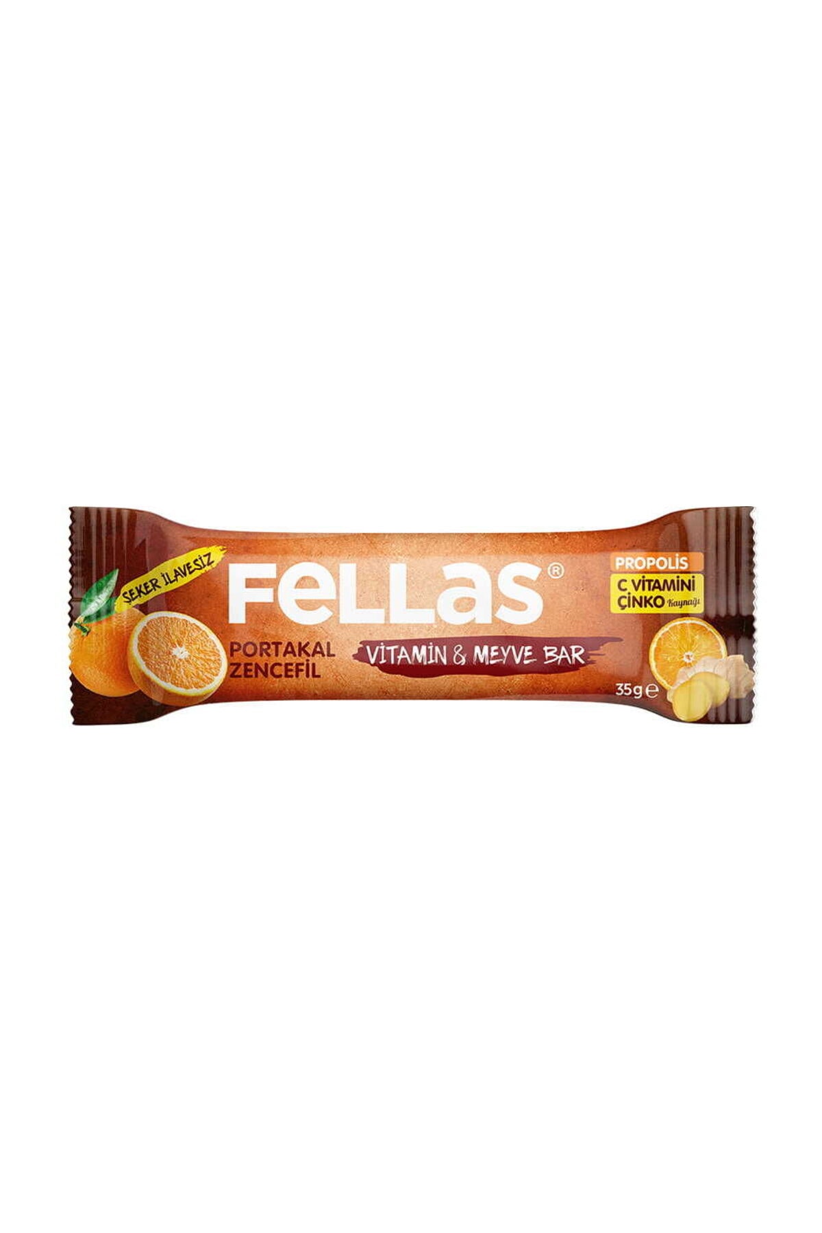 Fellas Portakallı Zencefilli Bar 35 gr