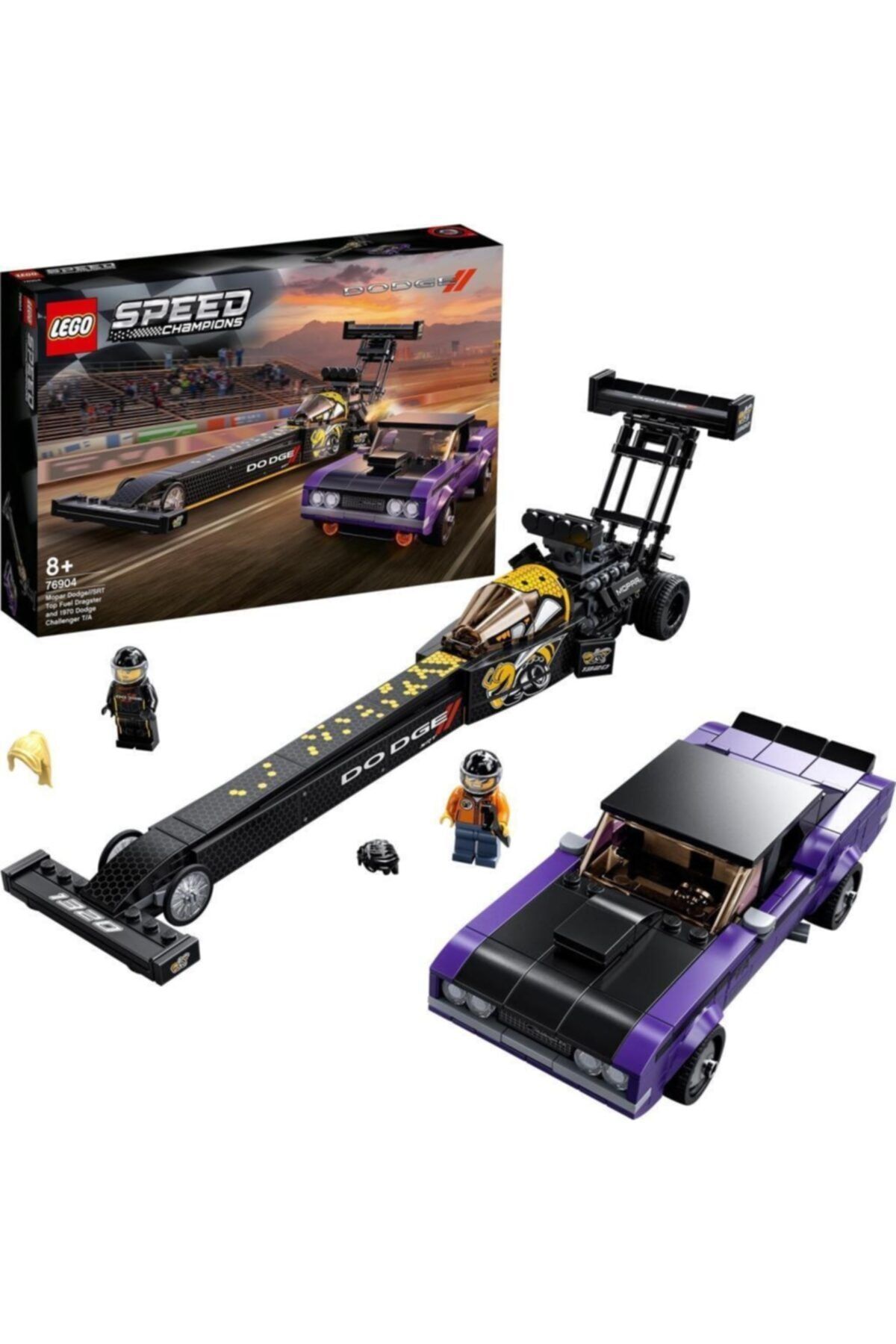 LEGO ® Speed Champions Mopar Dodge//srt Top Fuel Dragster Ve 1970 Dodge Challenger T/a 76904 Yapım Se