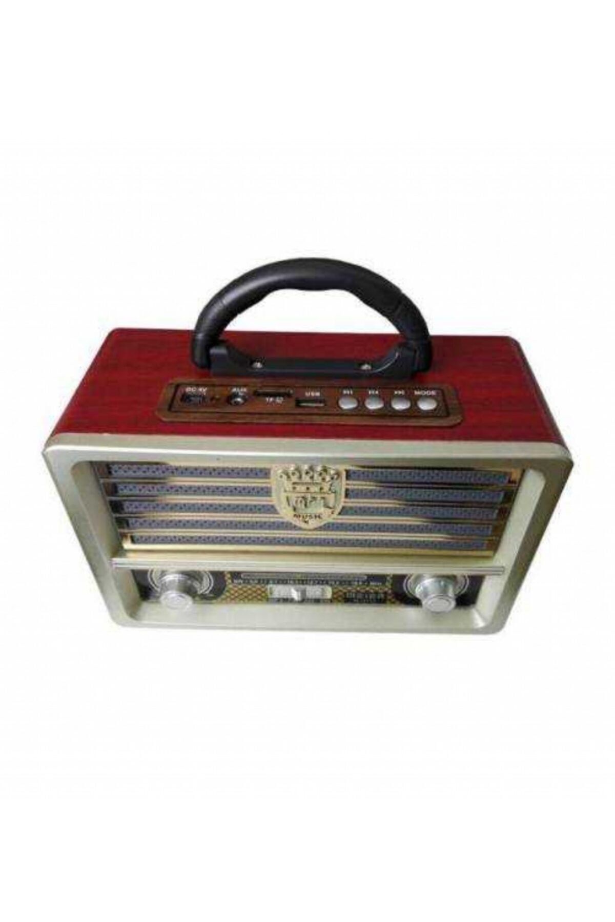 NO NAME Bluetooth Şarjlı Nostalji Görünümlü Radyo