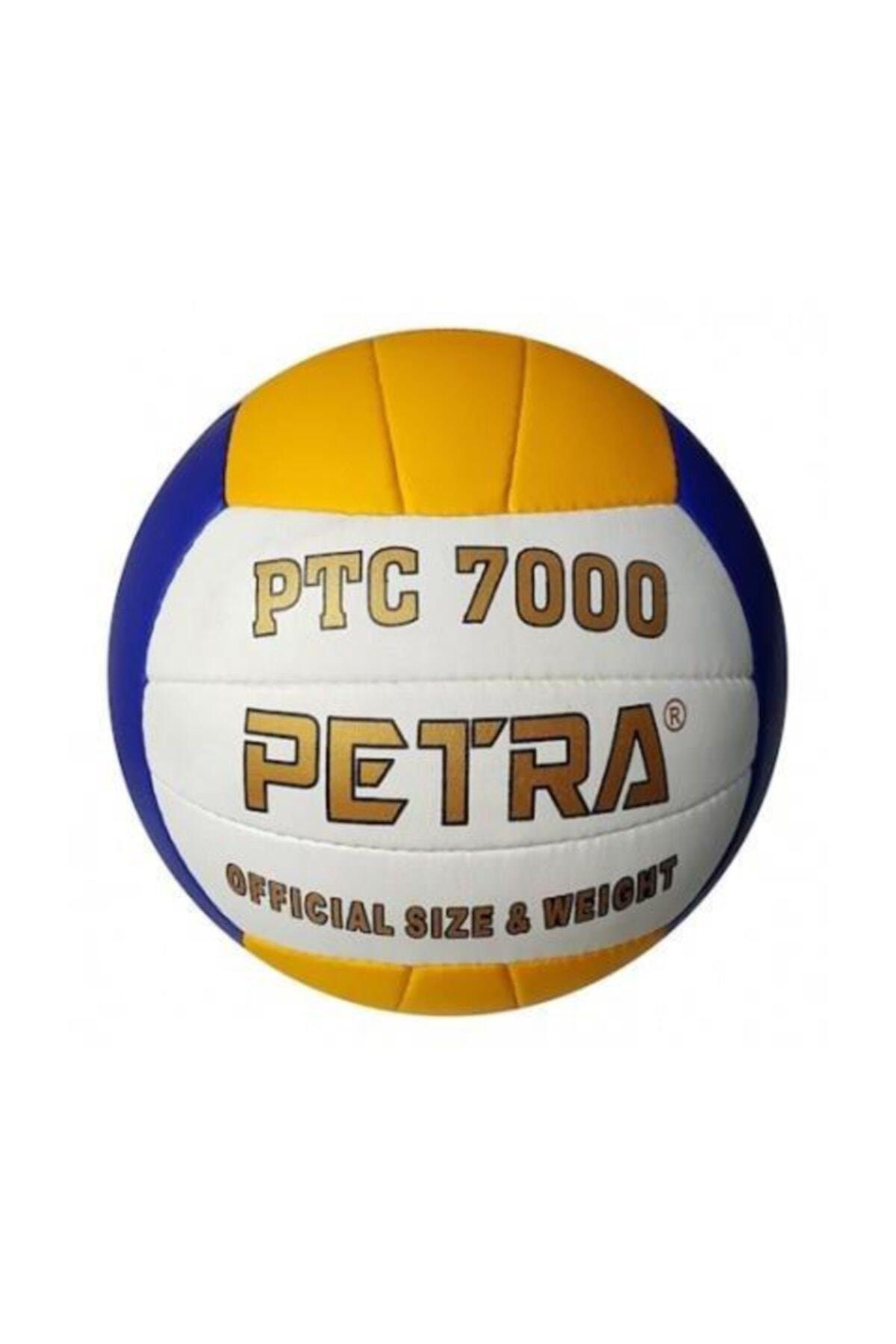 petra Ptc 7000 Voleybol Topu El Dikişli Voleybol Topu Beyaz - Mavi - Ptc - 7000