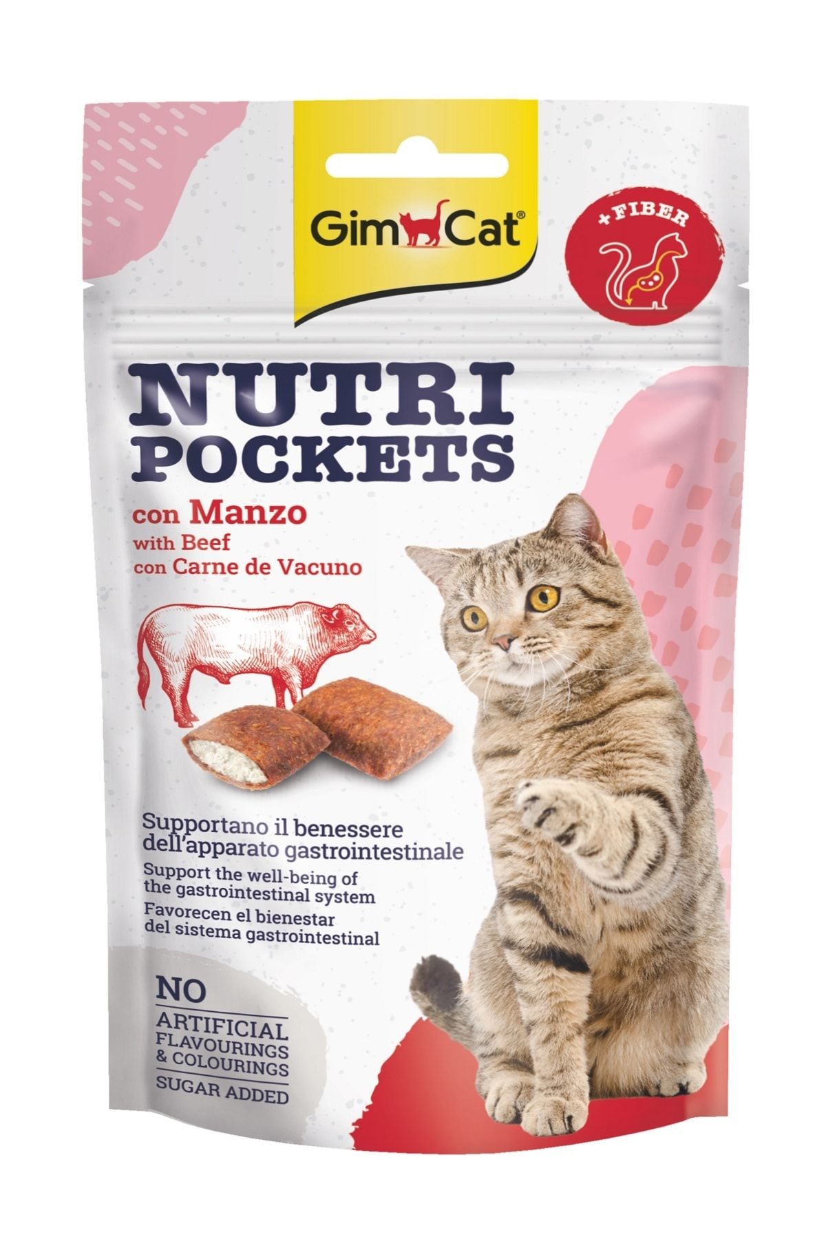 Gimcat Nutripockets Biftekli Anti Hairball Kedi Ödülü 60 gr