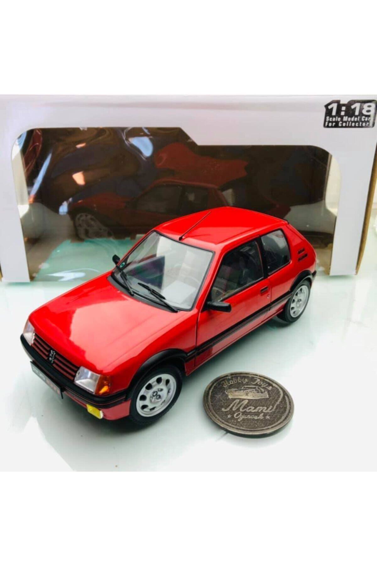 SOLİDO DİECAST 1988 Peugeot 205 1.9 Gti Red 1:18 Ölçek Solido Marka