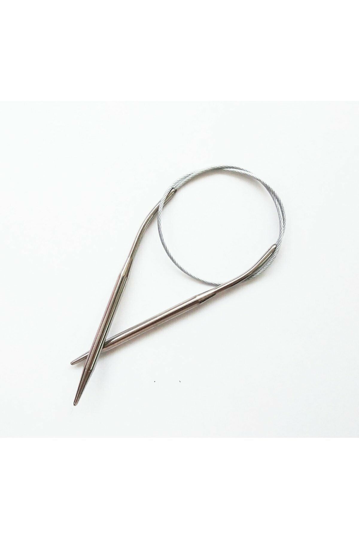 Sultan Çelik Telli Misinalı 40 Cm No:6 Mm Örgü Şişi