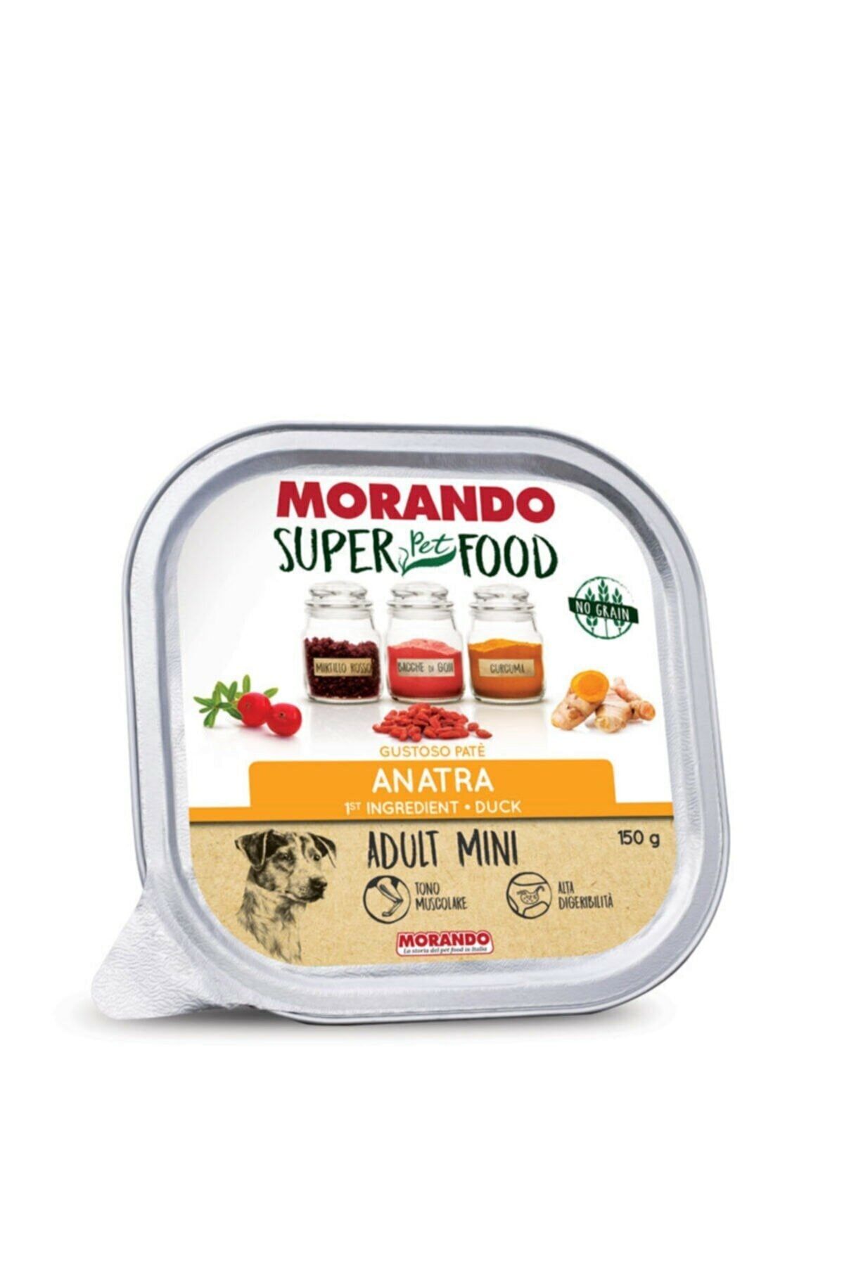 MORANDO Super Food Ördekli Yetişkin Köpek Konserve 150gr