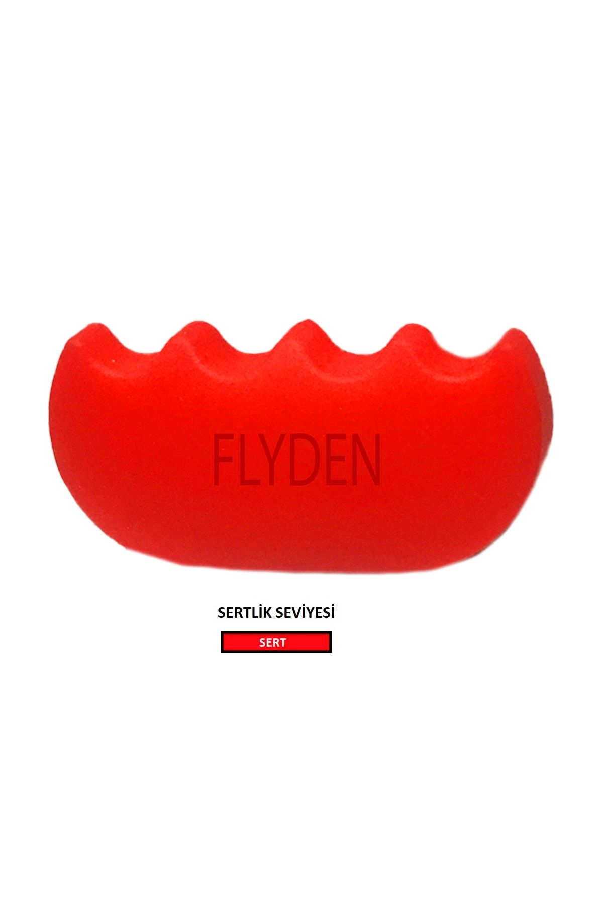 FLYDEN Silikon Stres Aparatı El Egzersiz Güçlendirici Fizik Tedavi El Bilek Parmak Güçlendirme Kırmızı