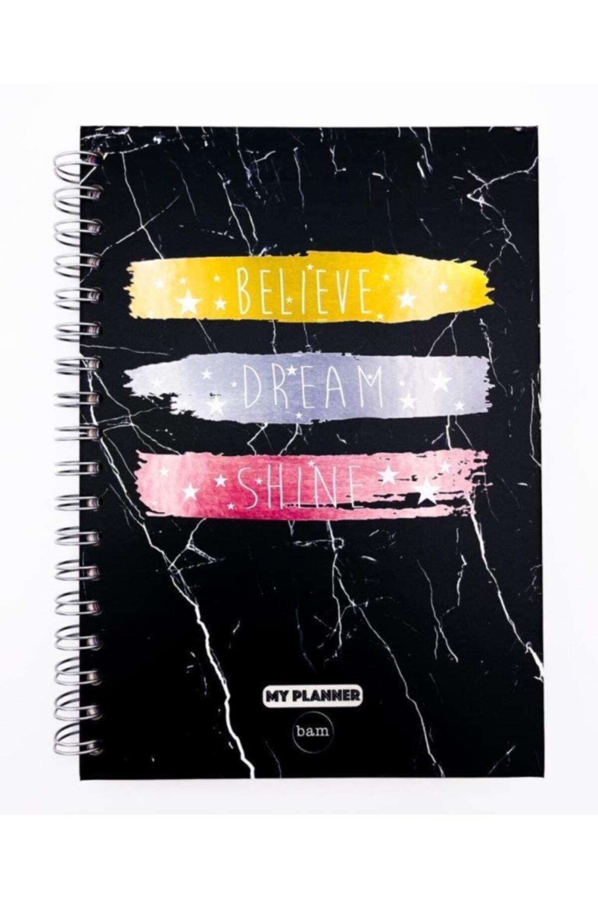 HENO BUTİK Telli Planlayıcı Defter Ajanda Believe Dream Shine