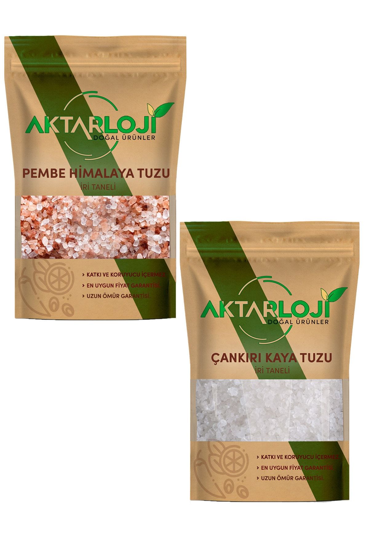 aktarloji Iri Öğütmelik Tuz Seti 6 Kg ( 3 Kg Iri Kaya Tuzu + 3 Kg Iri Himalaya Tuzu )