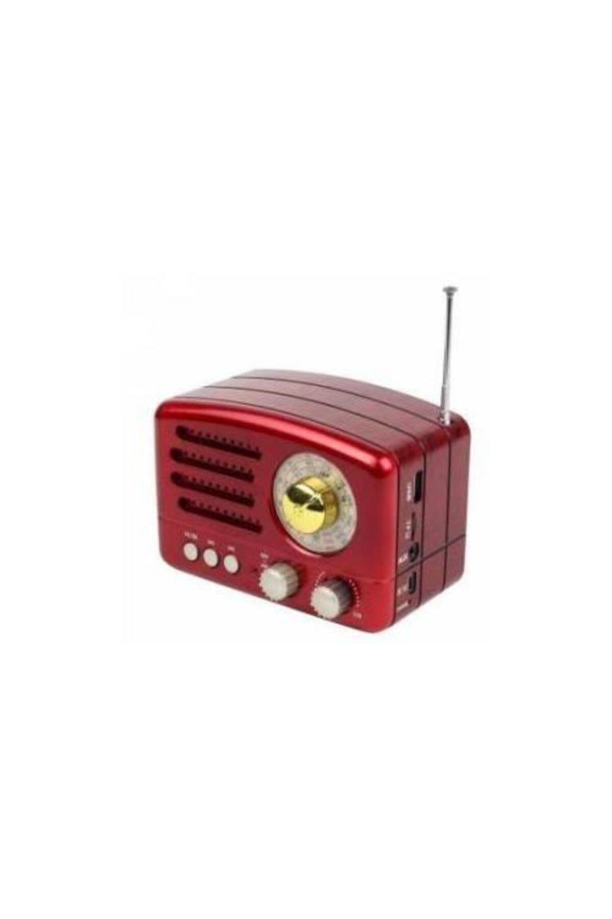 İKON MARKET Meier M-160bt Nostaljik Retro Fm Usb Radyo Bluetooth Kırmızı