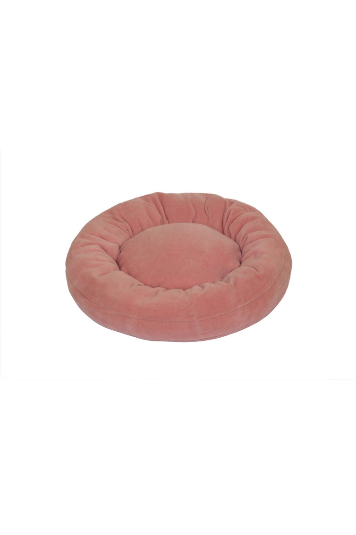 PETiTOYS Pembe Polar Simit Kedi ve Köpek Yatağı 50 Çap