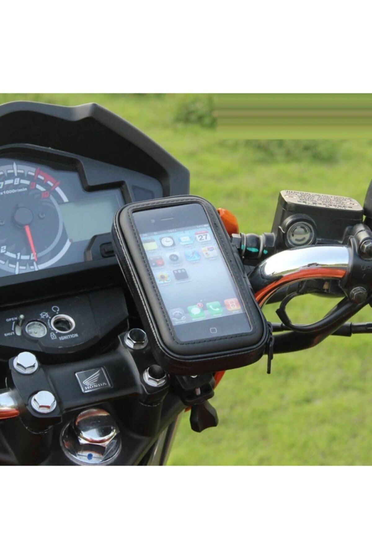 Kafe ss Sweet Smile Htc One M9 Motor Bisiklet Atv Cep Telefonu Tutucu Su Geçirmez Kılıf