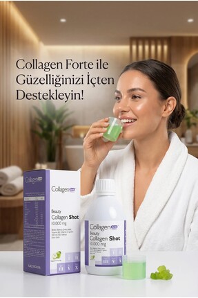 Collagen Shot 500ml, 5 Tip Sıvı Kolajen, Biotin, Vitamin B12, C Vitamini, Bakır, Retinol & Çinko Image 2