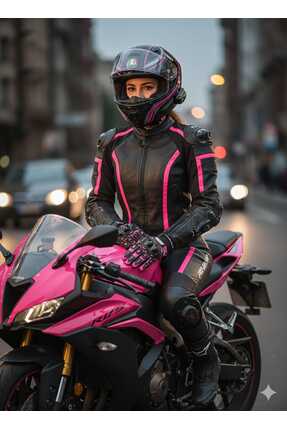 ProBiker Uzun 4 Mevsim Korumalı Eldiven Pembe Image 0