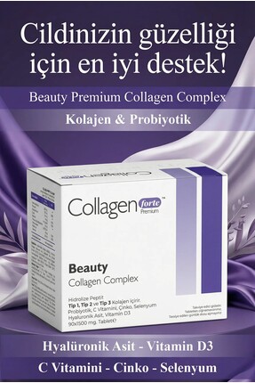 Beauty Collagen, Probiyotik & Multivitamin 1500mg X 90 Tablet Image 4