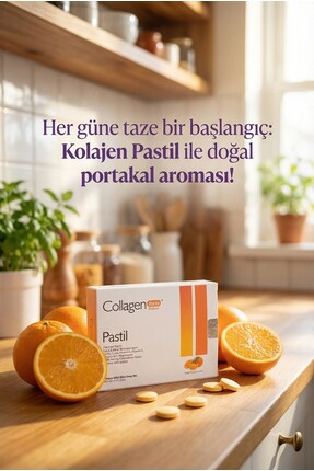 5 Tip Kolajen 2000mg X 30 Emilebilen Tablet, Biotin, A, C Vitamini, B12, Magnezyum, Portakal Aromalı Image 4