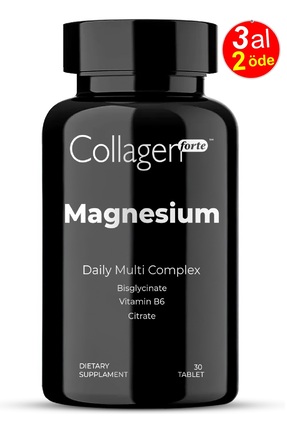 Magnezyum Complex 30 Tablet 500 Mg Bisiglinat, Sitrat, Vitamin B6, C Vitamini Image 0