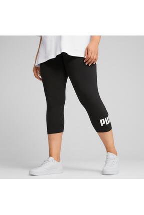 68243001 Ess No. 1 Logo 3/4 Kadın Spor Tayt Image 2