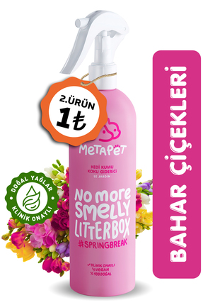 Kedi Kumu Ve Tuvaleti Koku Giderici, Doğal Bahar Idrar Ve Çişi Spreyi, Kokusuz Tuvalet Için, 400ml Image 0