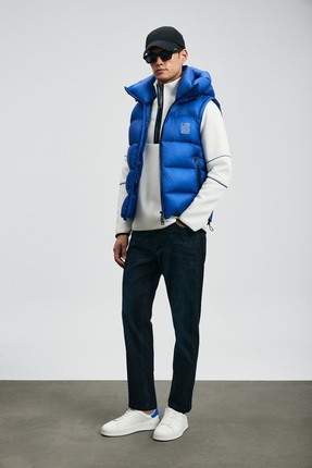 112200244 Franz Spor Jean Erkek Pantolon Slim Fit Erkek Kot Pantolon MAVİ Image 5