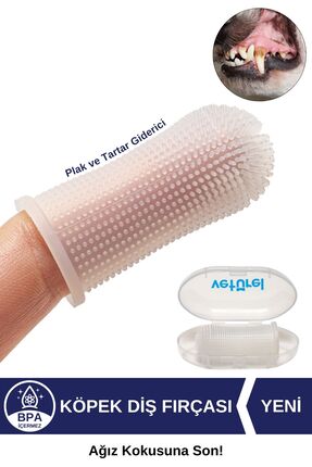 Köpek Diş Fırçası 360 Yumuşak Parmak Fırça Silikon Fırça Köpek Ağız Kokusu Plak Tartar Diş Eti Bakım Image 0