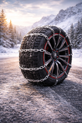 Kar Zinciri, Tak-Çıkar Zincir, Patinaj Zinciri, Kaymaz Pratik Araba Araç Lastik Zinciri Image 0