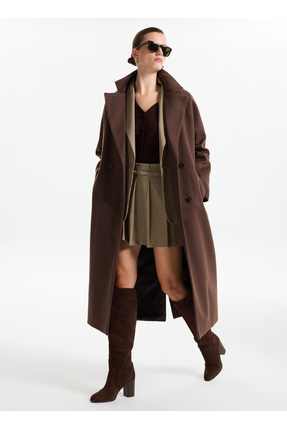 Kahve Kadın Kaban F4WL-KBN0346 Image 0