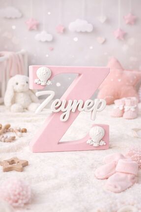 Kişiye Özel Plastik İsimli Dekoratif Harf | Bebek ve Çocuk Odası İsim Süsü Image 3