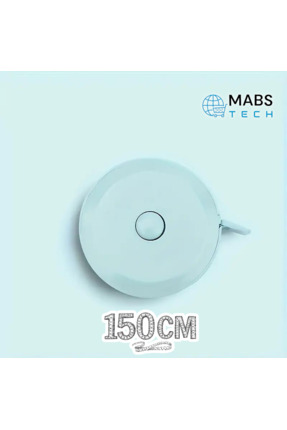 1. Kalite 150 Cm Otomatik Saran Plastik Mezura - 1 Adet Pastel Mavi Image 1