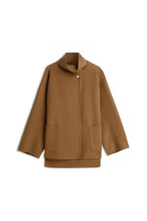 DF WOOL GB FUNNEL NK COAT Image 3