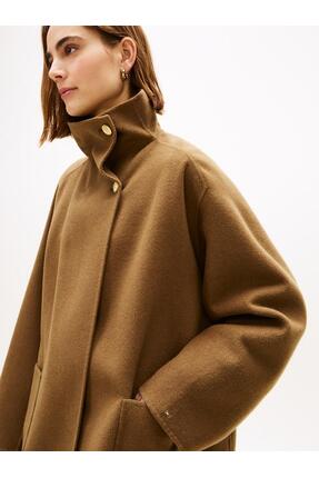 DF WOOL GB FUNNEL NK COAT Image 5