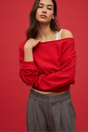 Geniş yaka triko kazak Image 3