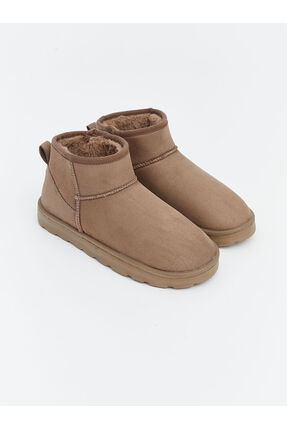 LCW STEPS Kahverengi Içi Kürk Astarlı Süet Görünümlü Kadın Bot Image 0