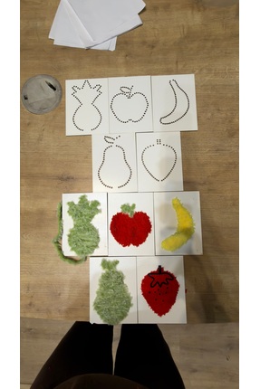 Montessori Meyve Örgü Kiti | Çocuklar İçin Eğitici ve Geliştirici Oyun Seti Image 3