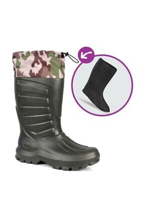 Içi Termal Çoraplı Hafif Unisex Avcı Çizmesi Image 0