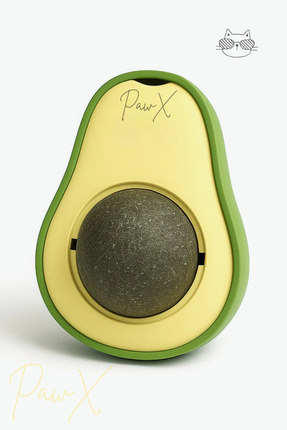 Avokado Doğal Catnipli Yenilebilir Kedi Nanesi Otu Kedi Oyuncağı Kedi Catnip Yalama Topu 1 Adet Image 0