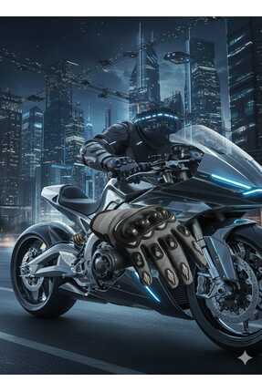 BABE GRİ MOTORSİKLET ELDİVENİ REFLEKTÖRLÜ Image 3