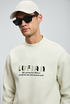 Oracle Erkek Sweatshirt Kırık Beyaz Image 4