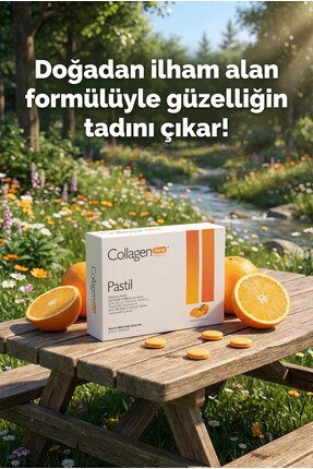 5 Tip Kolajen 2000mg X 30 Emilebilen Tablet, Biotin, A, C Vitamini, B12, Magnezyum, Portakal Aromalı Image 5