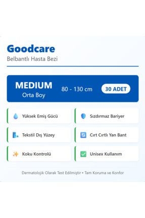 Good Care Belbandlı (M) 30 Adetli Image 1