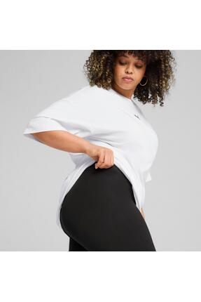 68243001 Ess No. 1 Logo 3/4 Kadın Spor Tayt Image 1