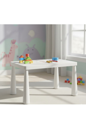 Mammut Çocuk Masası Beyaz ( 77cm X 55 Cm ) Image 1