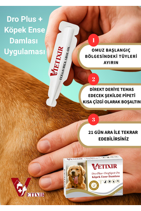 Köpek Bitkisel İç Dış Anti Parazit Uzaklaştırıcı Damla ve Tablet ( 5 damla 3 tablet ) Image 4