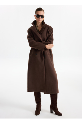 Kahve Kadın Kaban F4WL-KBN0346 Image 2