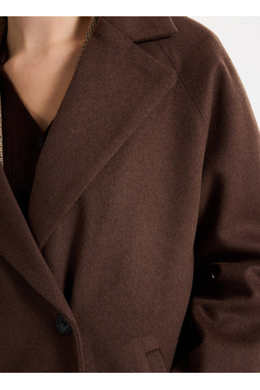 Kahve Kadın Kaban F4WL-KBN0346 Image 5