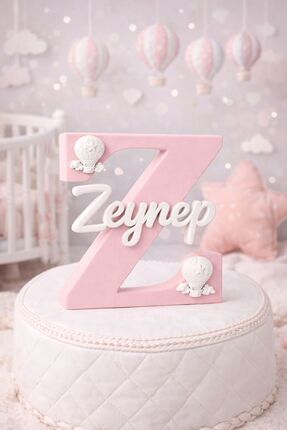 Kişiye Özel Plastik İsimli Dekoratif Harf | Bebek ve Çocuk Odası İsim Süsü Image 0