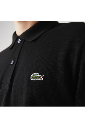 L.12.12 Erkek Slim Fit Siyah Polo Image 7