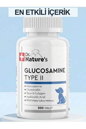 Köpekler İçin Glukozamin Tablet Eklem ve Kıkırdak Desteği, Hareket Kabiliyeti Takviyesi (300 Tablet) Image 0