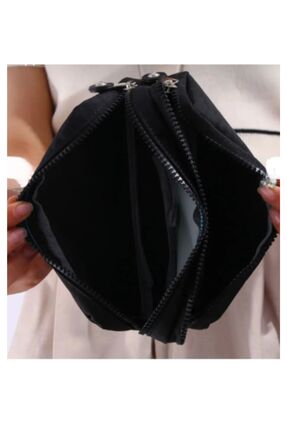 Krinkıl Kumaş Çift Bölmeli Gözlü Kalemlik Kalem Kutusu Image 5