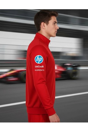 Ferrari Motorsport Kırmızı Lycra Pamuk Polar Ceket – Yarış Ruhunu Günlük Stile Taşı Image 6