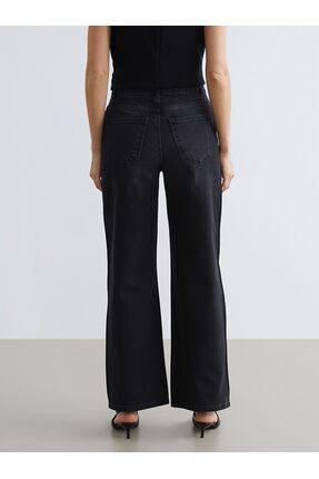 LCW Jeans Taşlı Wideleg Kadın Jean Pantolon\t Image 3