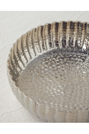 Regina Metal Dekoratif Tabak 15 x 15 x 4.5 cm Silver Image 3